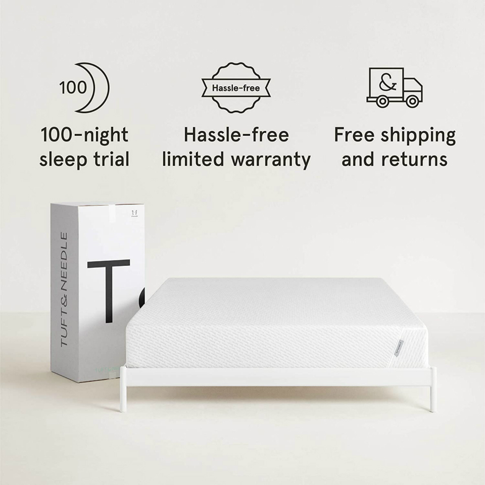 100 Night Trial Antimicrobial Protection Powered by HEIQ CertiPUR-US Tuft & Needle Mint King Mattress Extra Cooling Adaptive Foam with Ceramic Gel Beads and Edge Support